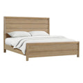 King Panel Bed Frame with Slats