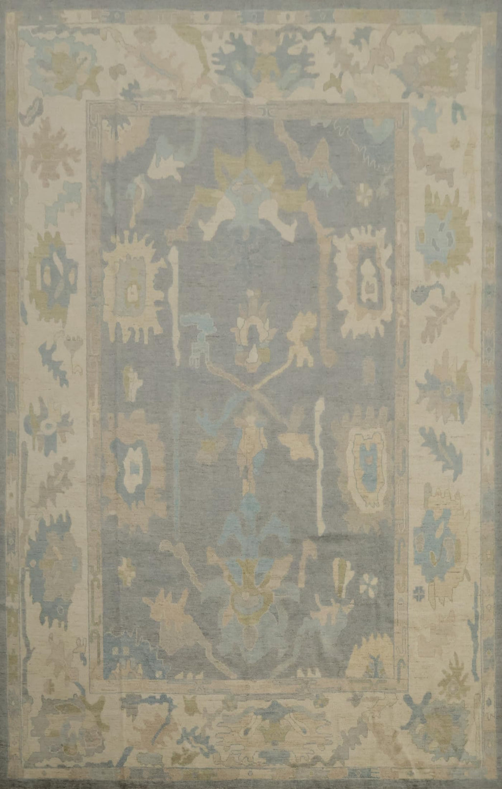 Hand-Knotted Transitional Wool Rug in Multiple Sizes