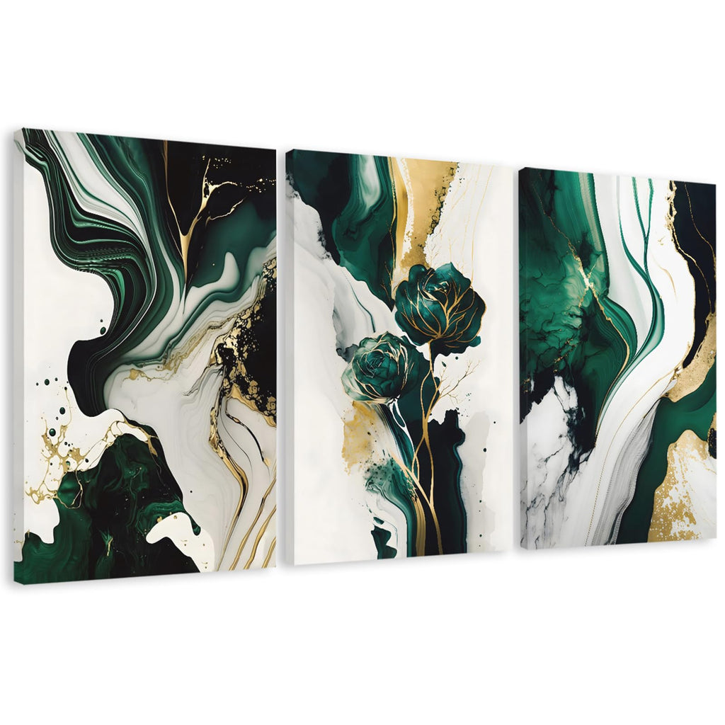 Framed Abstract Wall Art Set of Three