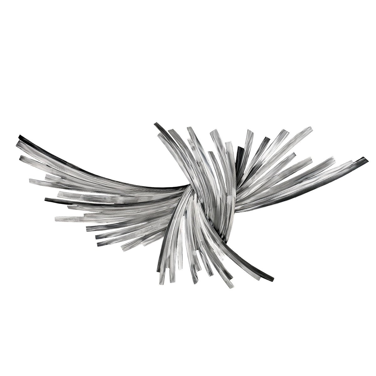 Curved Metal Strip Wall Sculpture
