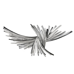 Curved Metal Strip Wall Sculpture