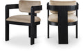 Upholstered Wood-Frame Dining Chairs, Set of Two