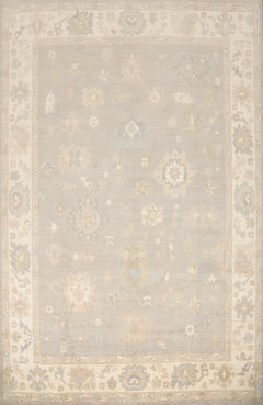 Hand-Knotted Transitional Wool Rug in Multiple Sizes