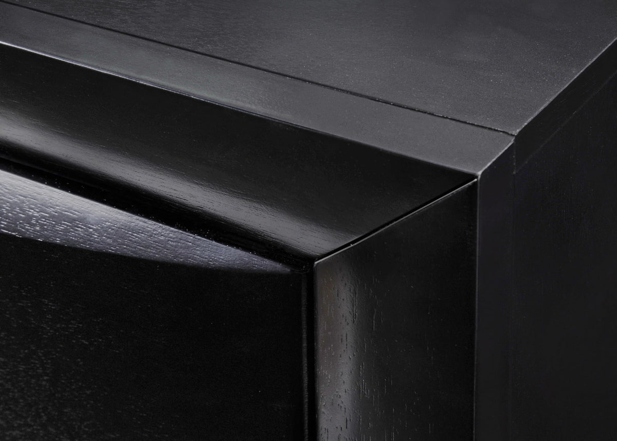 Black King Storage Bed with Bookcase Headboard