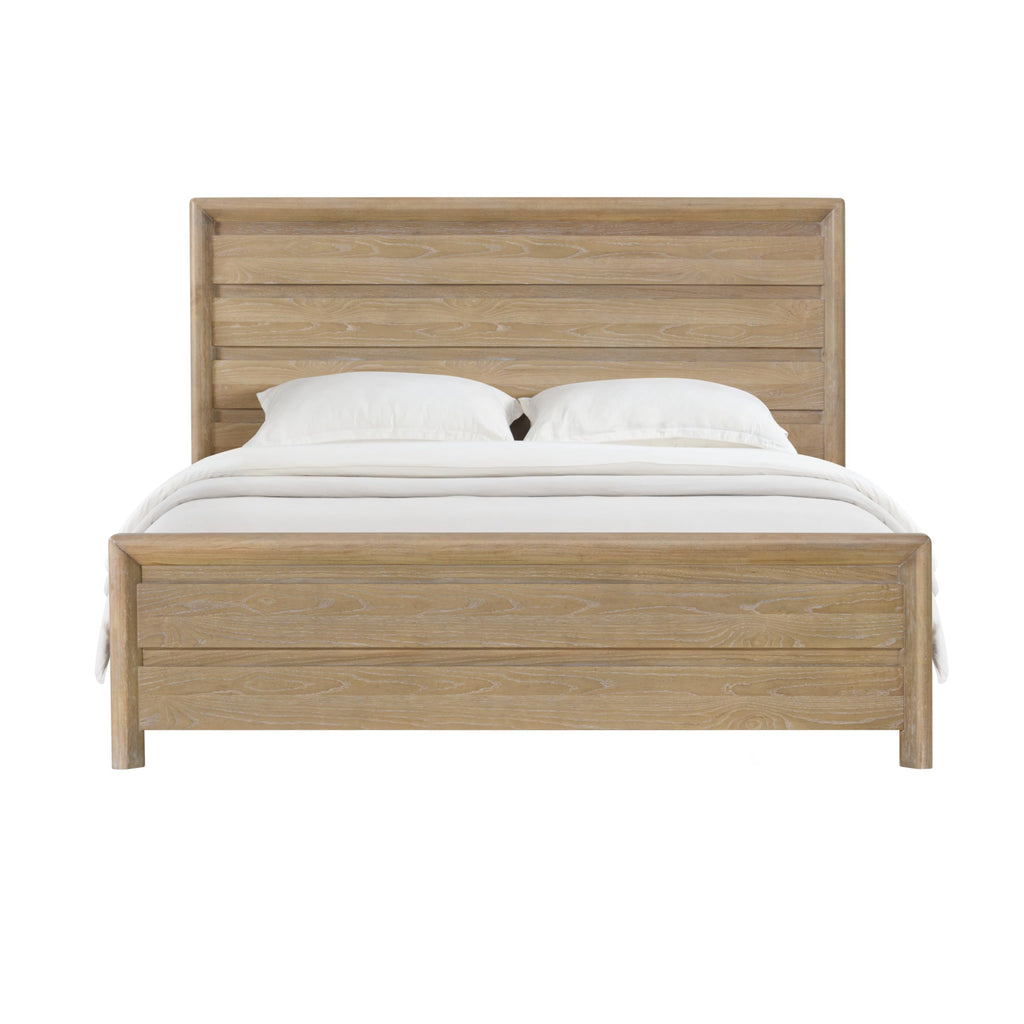 King Panel Bed Frame with Slats