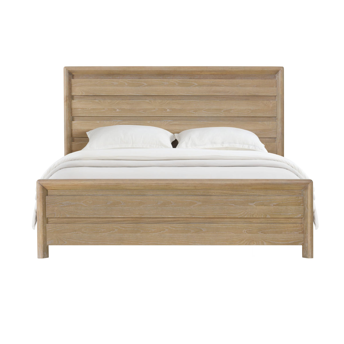 King Panel Bed Frame with Slats