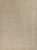 Beige Hand-Knotted Wool Rug, 300 x 254 cm