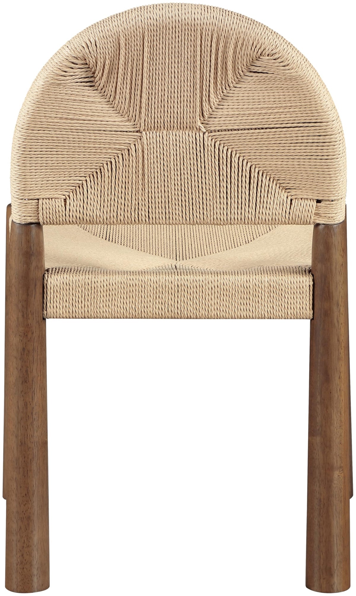 Woven Seagrass Wood Dining Chairs, Set of Two