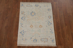 Hand-Knotted Transitional Wool Rug in Multiple Sizes