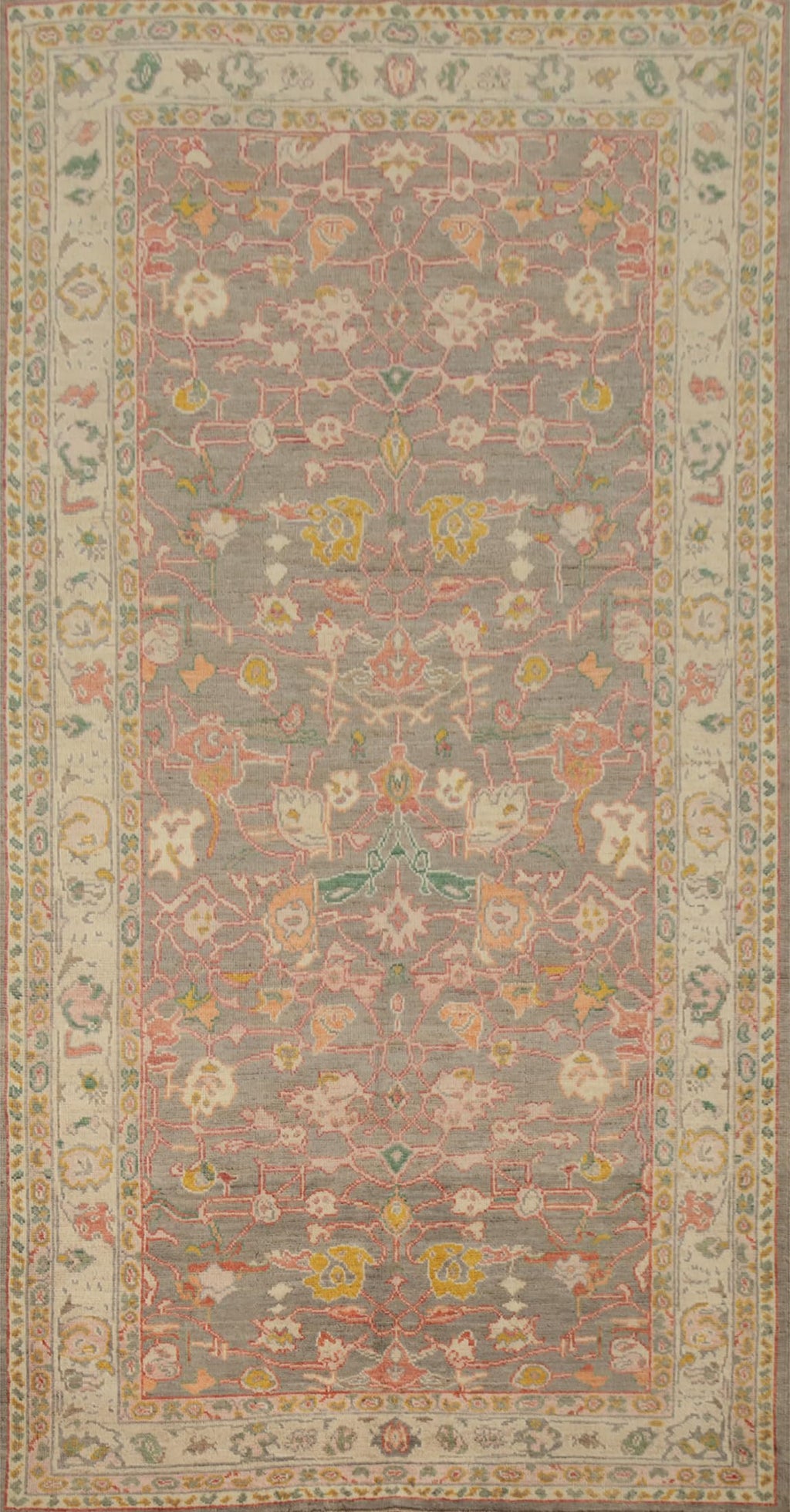 Hand-Knotted Transitional Wool Rug in Multiple Sizes