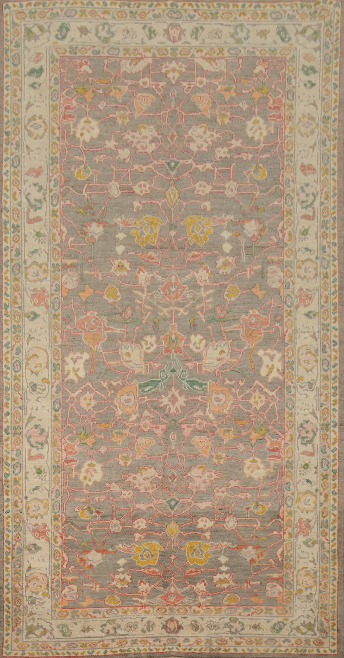 Hand-Knotted Transitional Wool Rug in Multiple Sizes