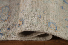 Hand-Knotted Transitional Wool Rug in Multiple Sizes