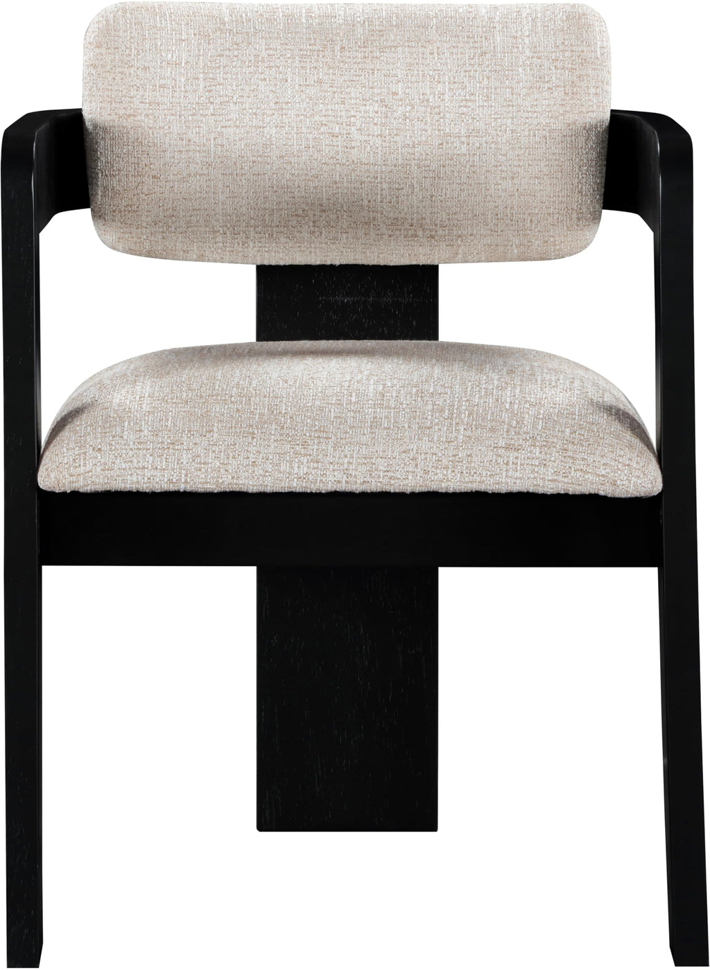 Upholstered Wood-Frame Dining Chairs, Set of Two