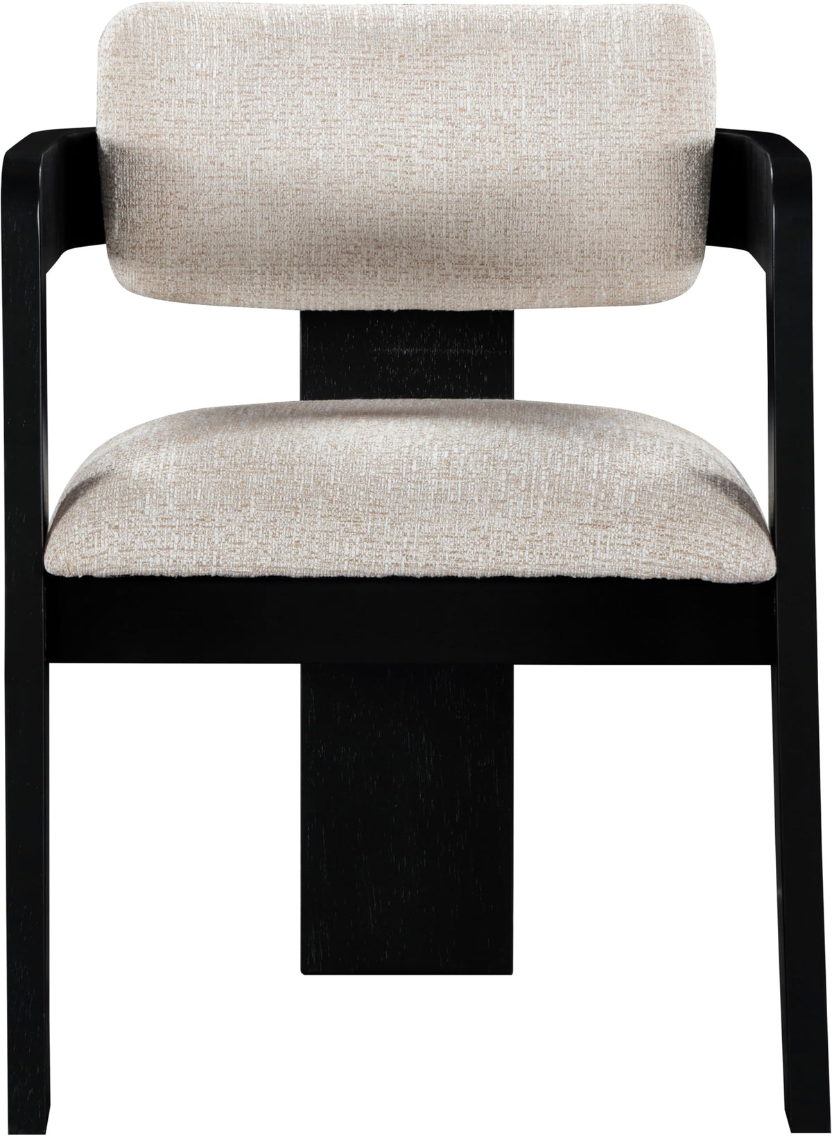 Upholstered Wood-Frame Dining Chairs, Set of Two