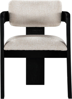 Upholstered Wood-Frame Dining Chairs, Set of Two