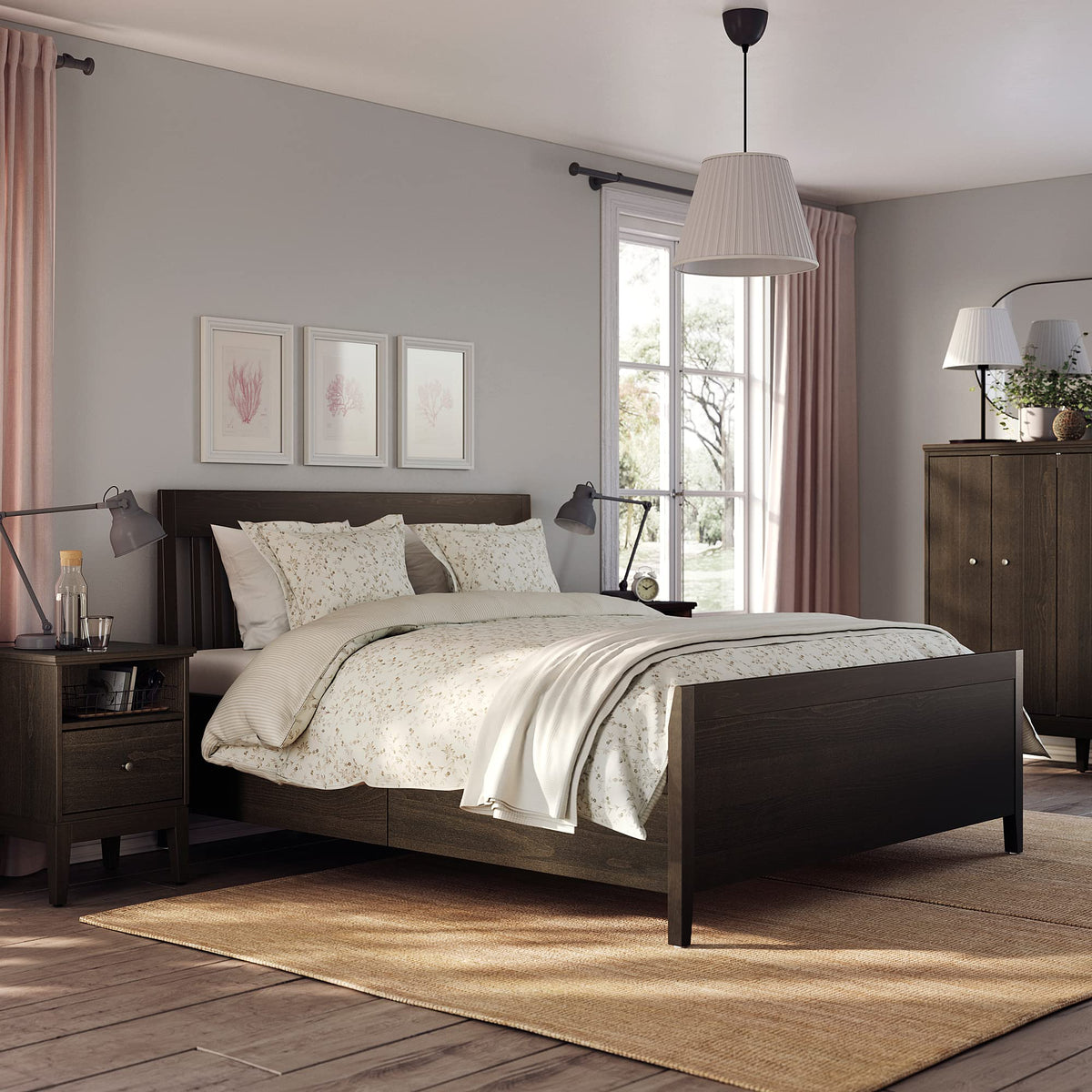 Storage Bed with Slatted Base, 160 x 200 cm