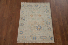 Hand-Knotted Transitional Wool Rug in Multiple Sizes