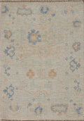 Hand-Knotted Transitional Wool Rug in Multiple Sizes