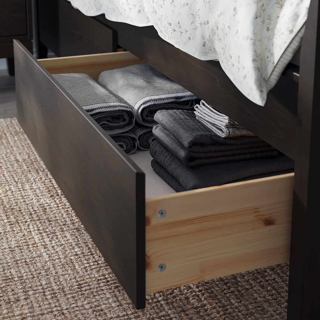 Storage Bed with Slatted Base, 160 x 200 cm