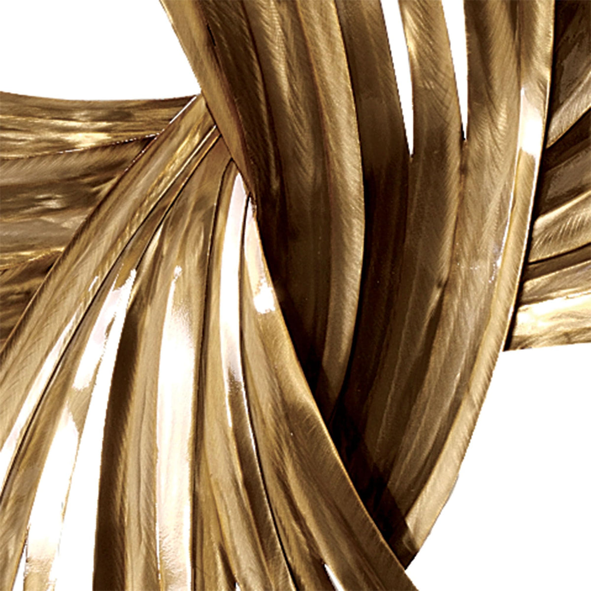 Curved Metal Strip Wall Sculpture