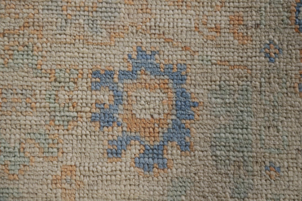 Hand-Knotted Transitional Wool Rug in Multiple Sizes