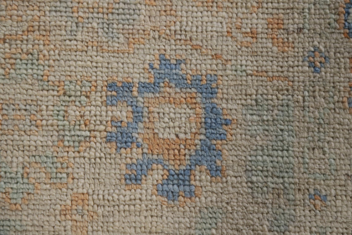 Hand-Knotted Transitional Wool Rug in Multiple Sizes