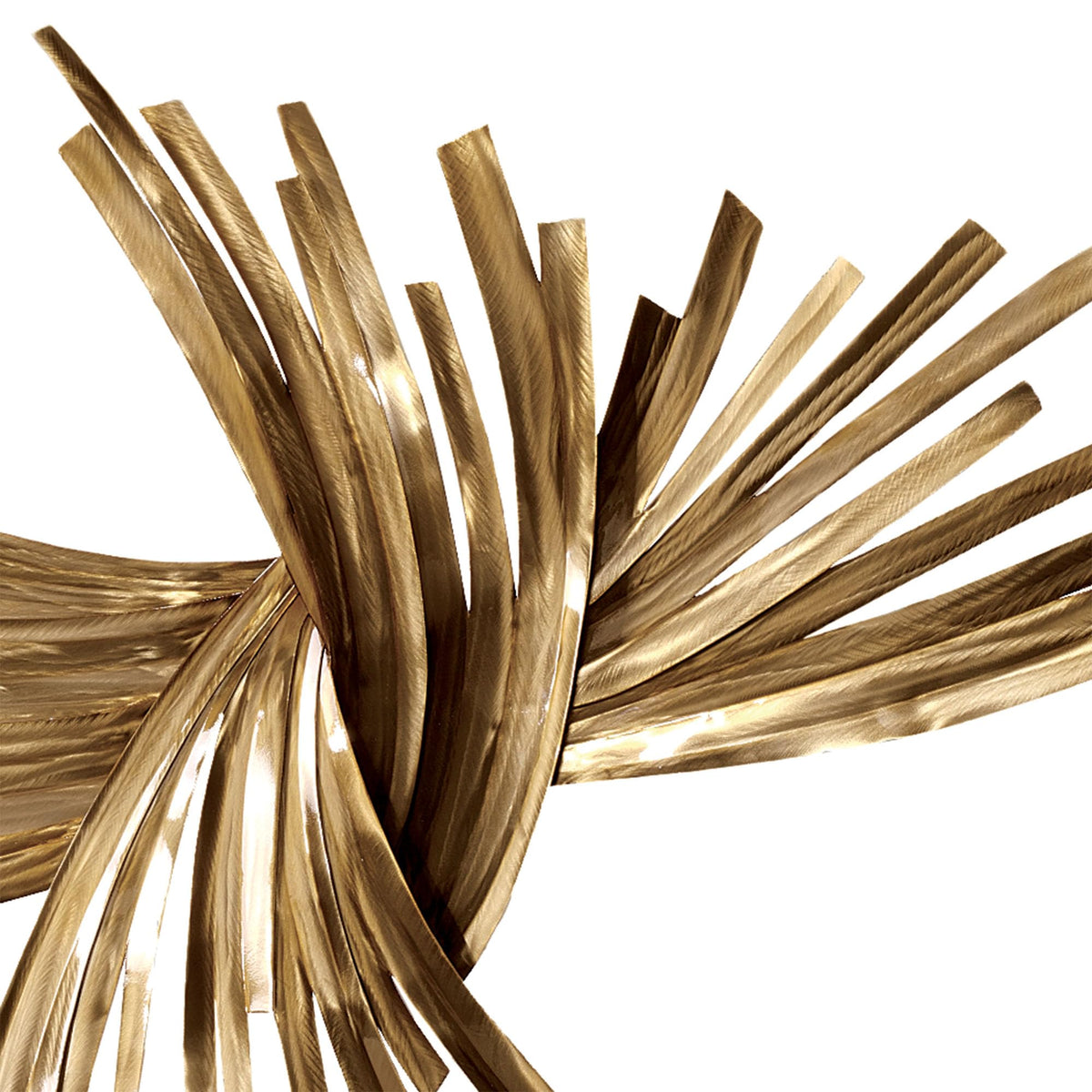 Curved Metal Strip Wall Sculpture