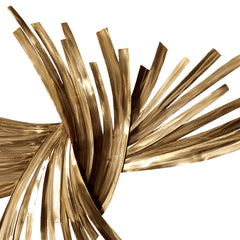Curved Metal Strip Wall Sculpture