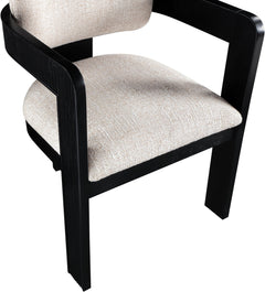 Upholstered Wood-Frame Dining Chairs, Set of Two
