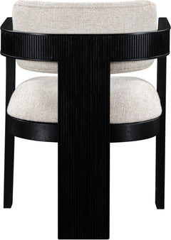 Upholstered Wood-Frame Dining Chairs, Set of Two
