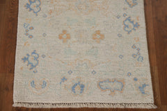 Hand-Knotted Transitional Wool Rug in Multiple Sizes